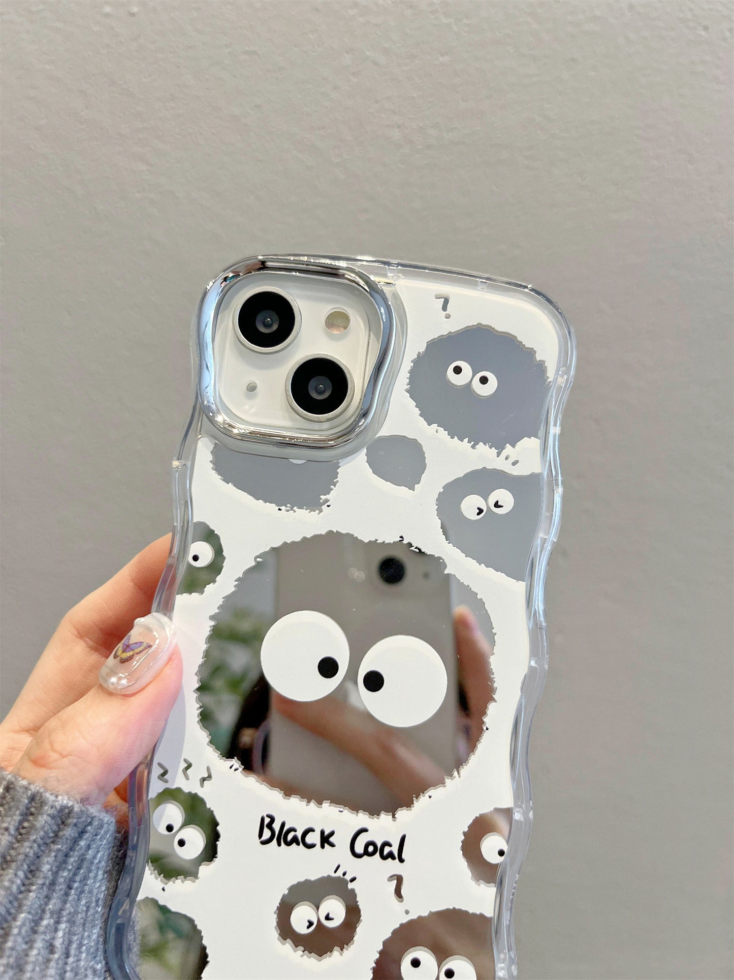 Cartoon Mirror iPhone Case: Fun & Protective