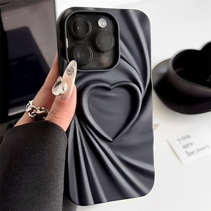 Luxury Fashion 3D Folding Love Silicone Case