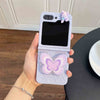 Galaxy Z Flip 6 / Leather Butterfly Stand Case