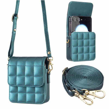 Quilted Crossbody Bag for Samsung Z Flip & Motorola Razr