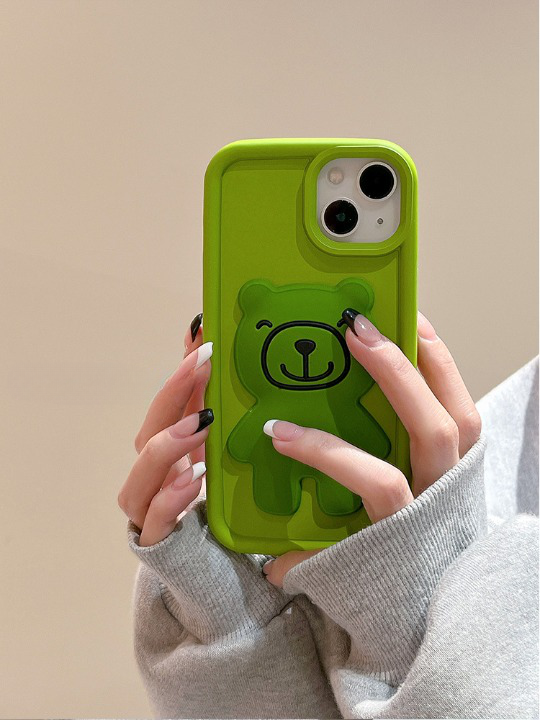 3D Bear iPhone Case: Cute & Protective