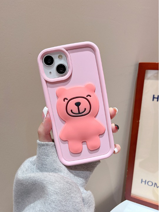 3D Bear iPhone Case: Cute & Protective