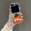 For Galaxy Z Flip 5 / Cat Paw Case + Strap