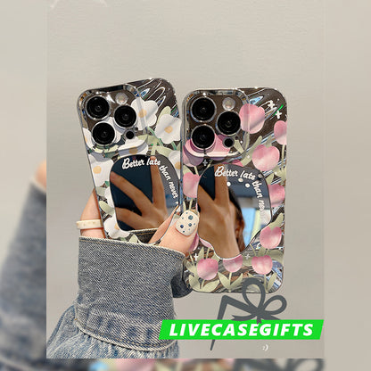 Premium Tulip Flower Mirror Phone Case - Elevate Your Style!