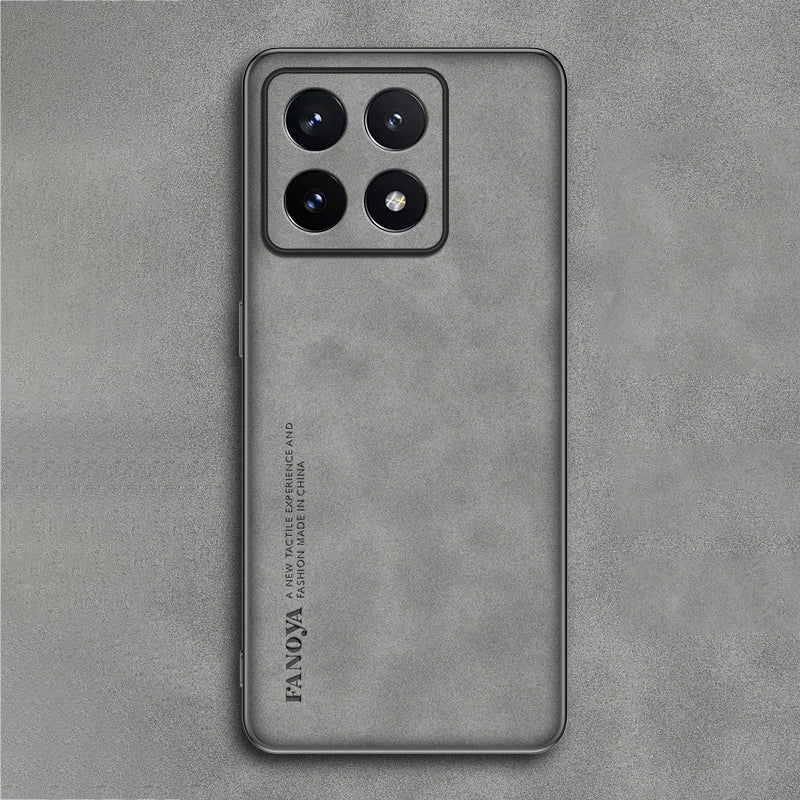 Xiaomi Series | Matte Leather Phone Case with Stand