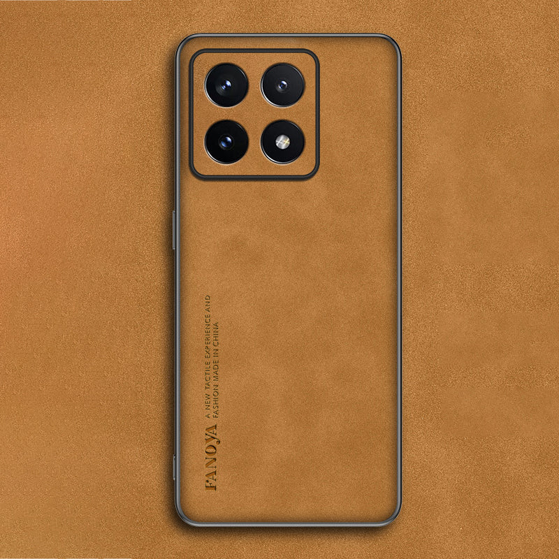 Xiaomi Series | Matte Leather Phone Case with Stand