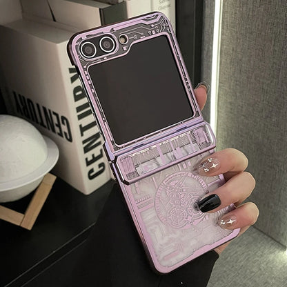 CLEAR CIRCUIT PATTERN CASE FOR SAMSUNG Z FLIP 5