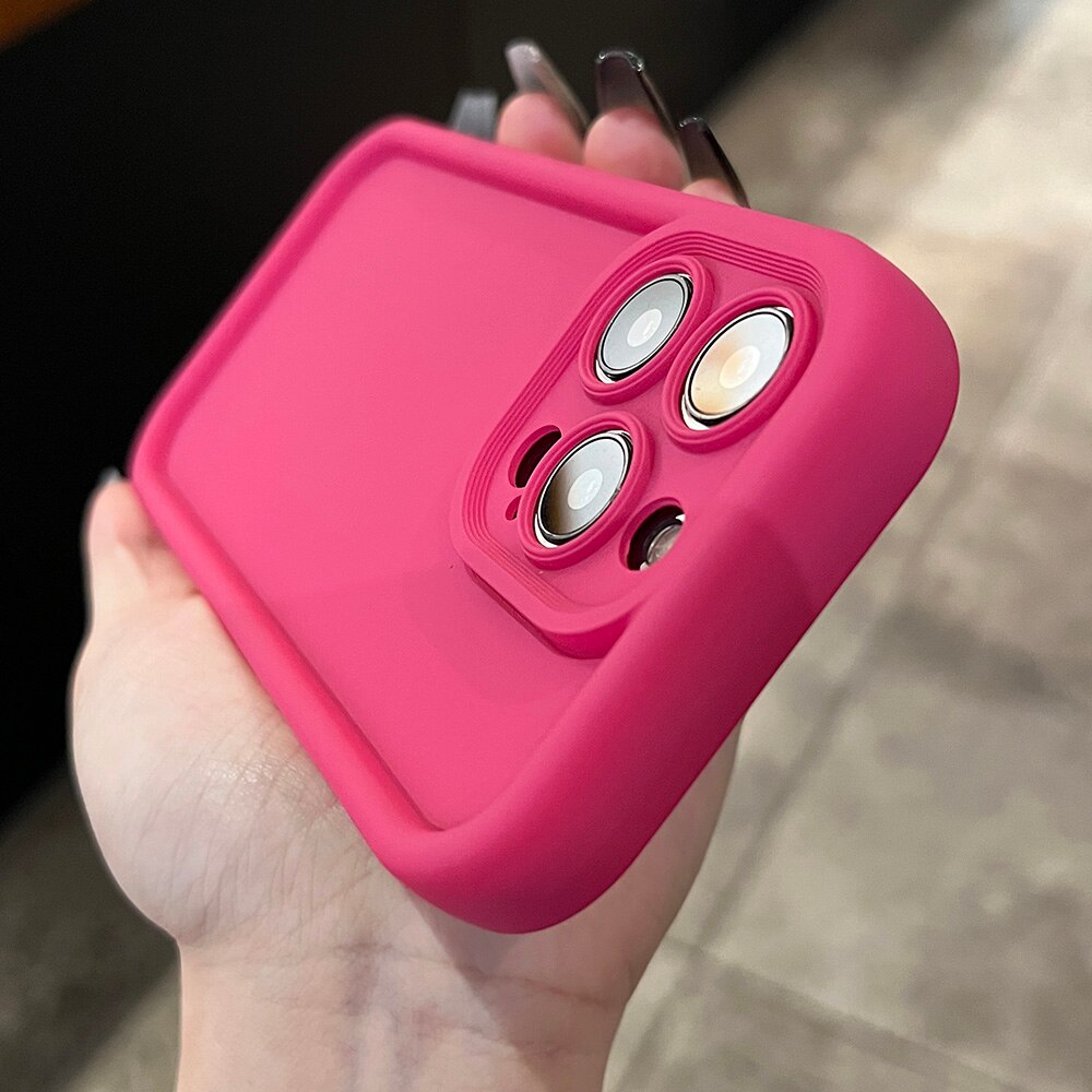 Matte Silicone Shockproof iPhone Case