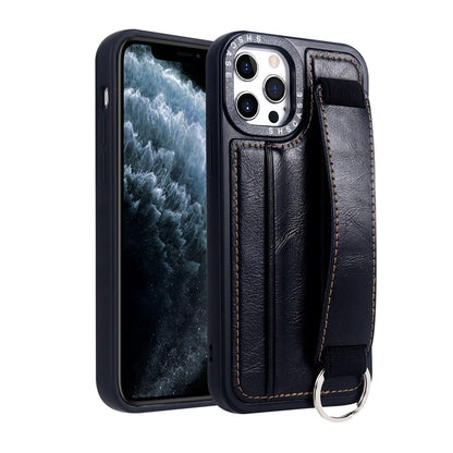 Leather Wallet Stand Wrist Strap Card Pocket Case for iPhone 11serie