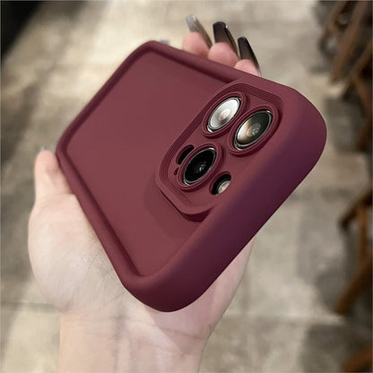 Matte Silicone Shockproof iPhone Case