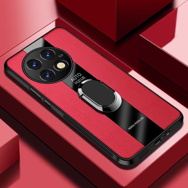 OnePlus Series | Porsche Leather Texture Holder Mobile Phone Case