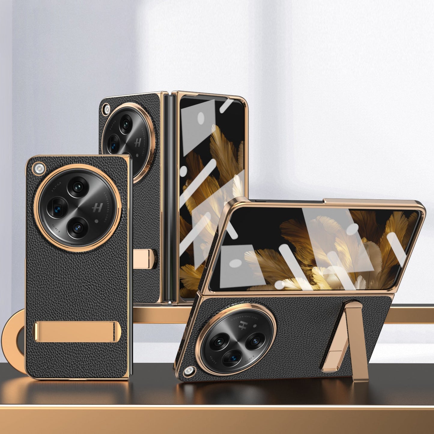 Oneplus-Open Series | Business Electroplated Leather Case