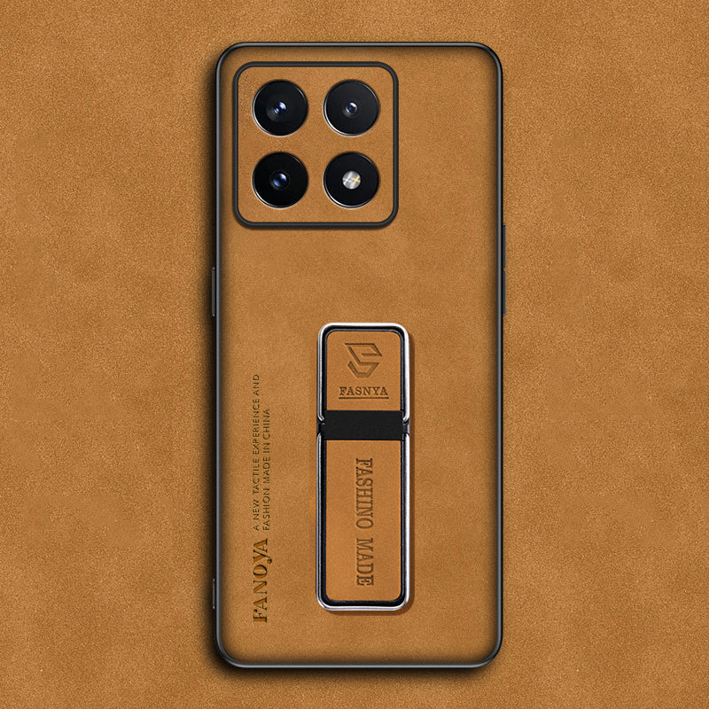 Xiaomi Series | Matte Leather Phone Case with Stand