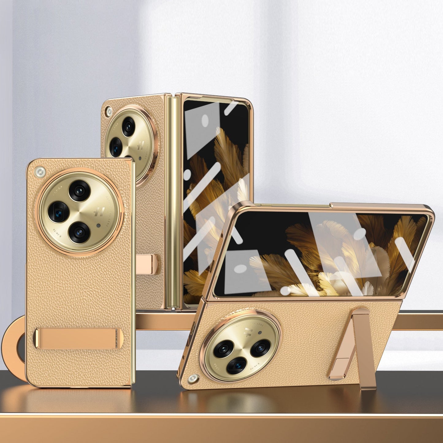Oneplus-Open Series | Business Electroplated Leather Case