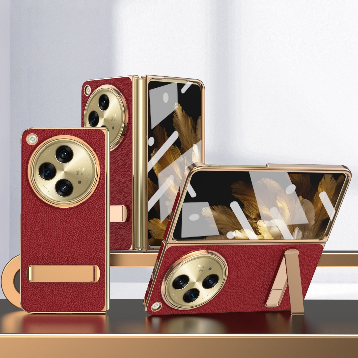 Oneplus-Open Series | Business Electroplated Leather Case