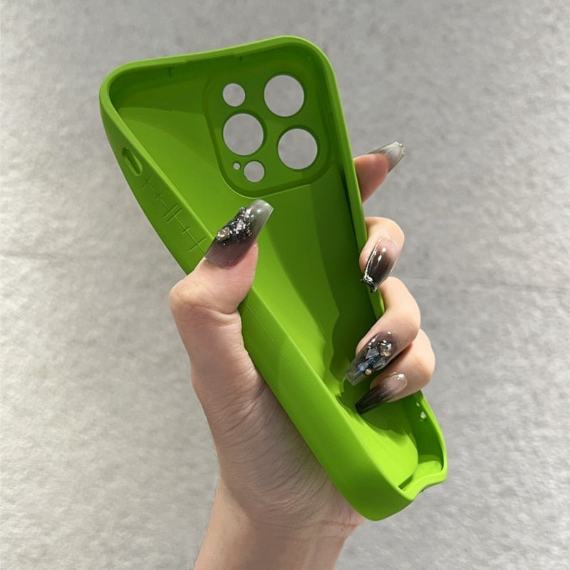 Matte Silicone Shockproof iPhone Case