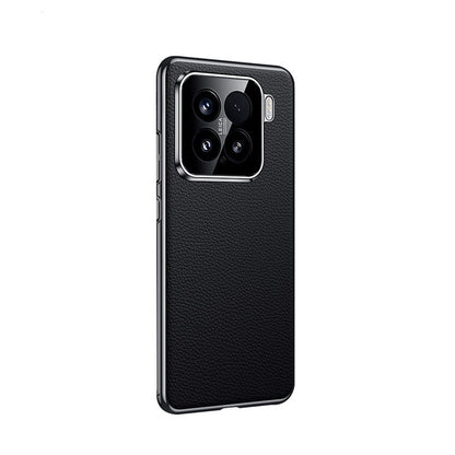 Xiaomi Series | Electroplated Genuine Leather Pebbled Phone Case