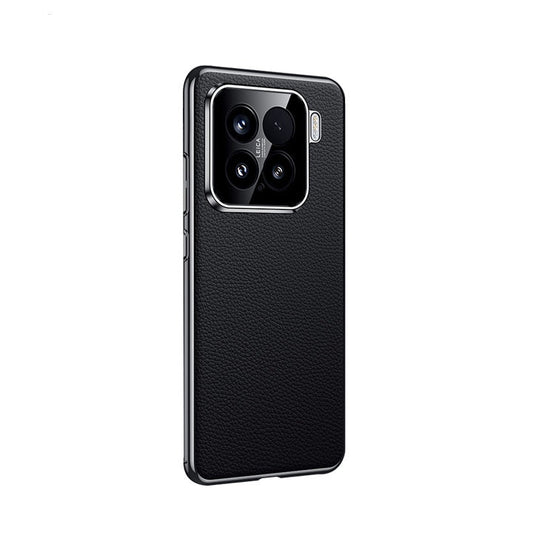 Xiaomi Series | Electroplated Genuine Leather Pebbled Phone Case