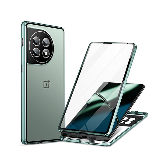 OnePlus Series | Metal Magnetic Frame Double-Sided Glass Mobile Phone Case