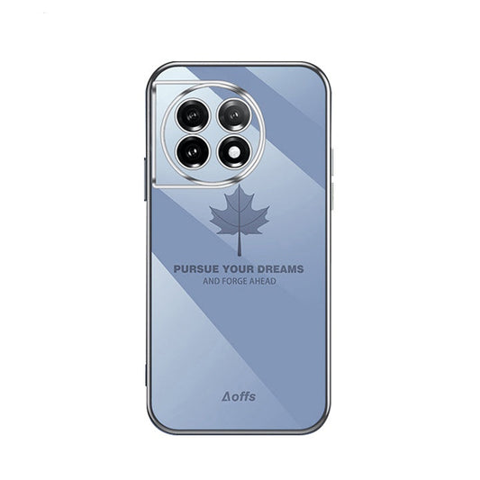 OnePlus Series | Maple Leaf Electroplated Silicone Mobile Phone Case