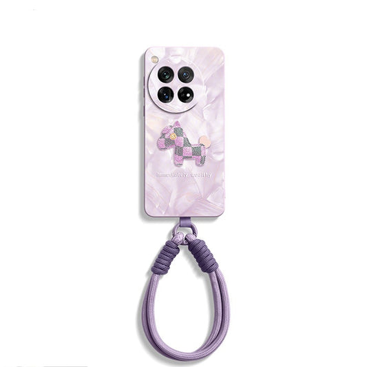 OnePlus Series | Integrated Wrist Strap Lanyard Liquid Silicone Phone Case