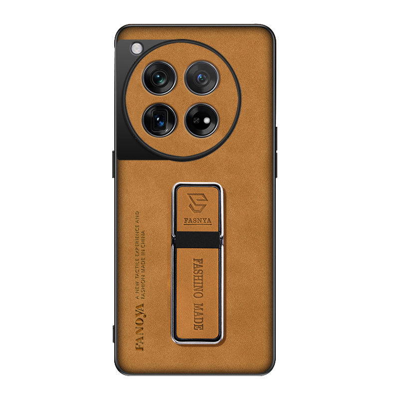 OnePlus series | Matte Leather Phone Case with Stand
