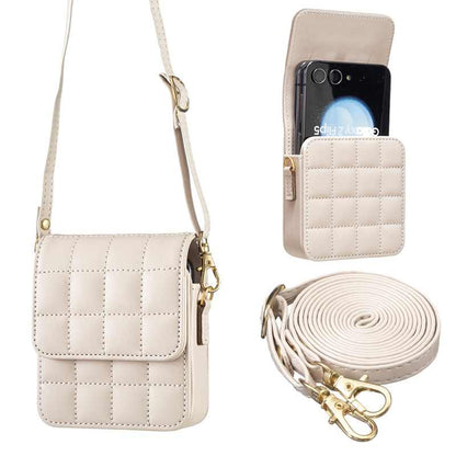 Quilted Crossbody Bag for Samsung Z Flip & Motorola Razr