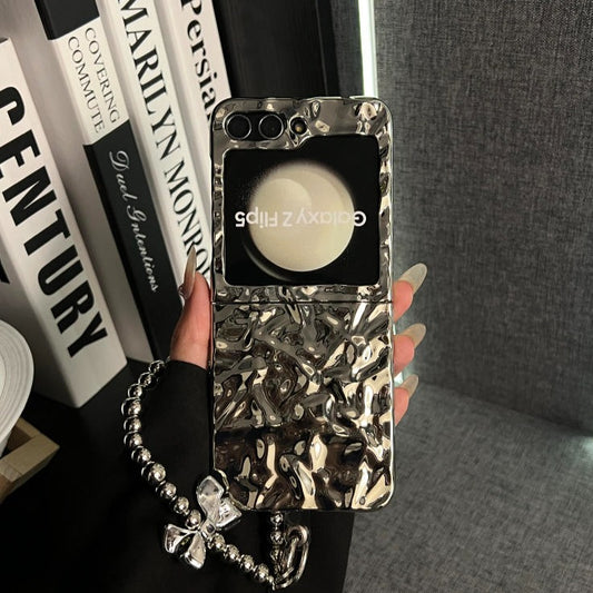 LuxGuard™ Mirror Finish Phone Case with Elegant Bracelet