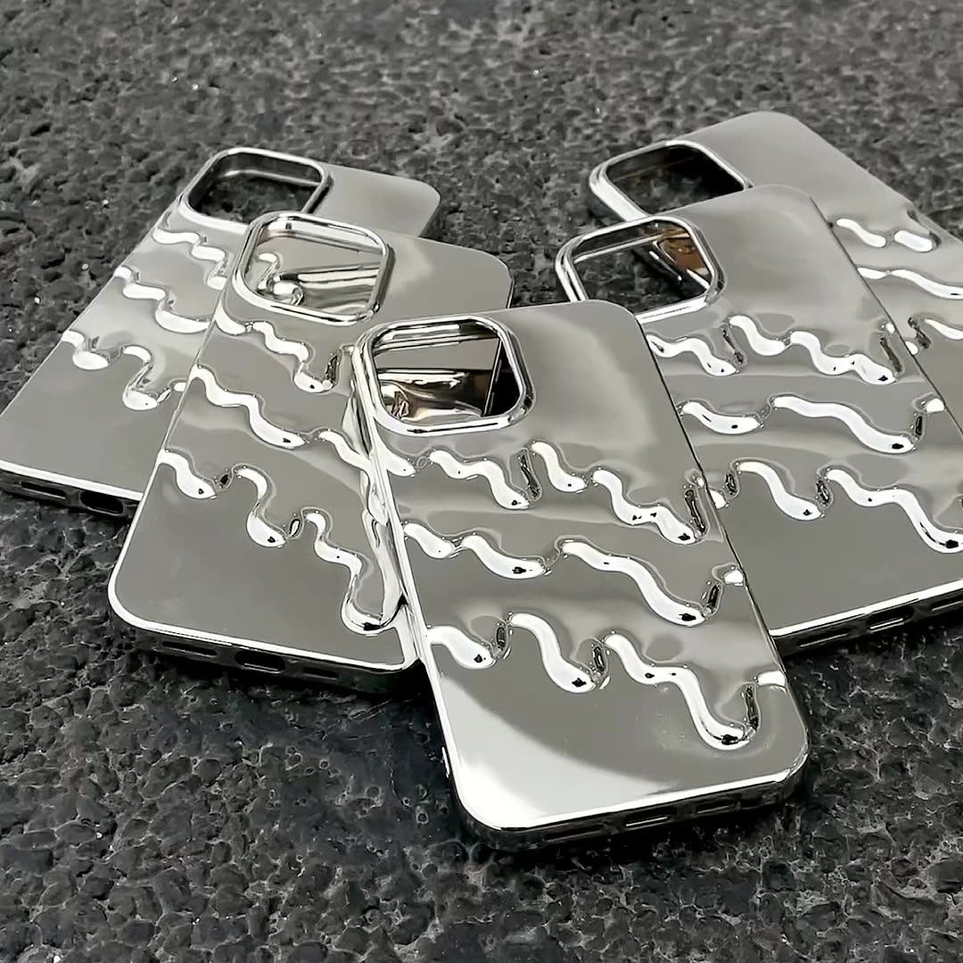 Silver 3D Phone Case for iPhone