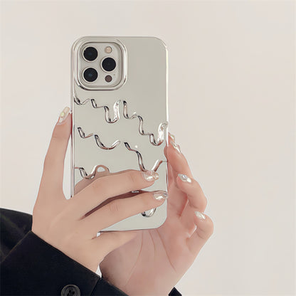 Silver 3D Phone Case for iPhone