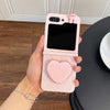 Galaxy Z Flip 6 / Leather Love Stand Case