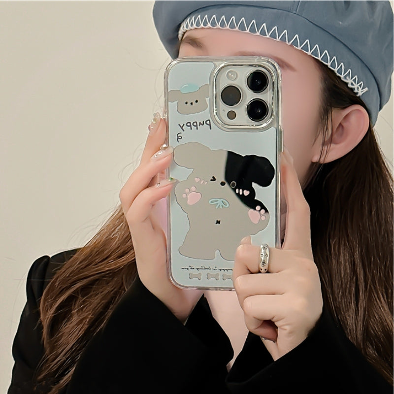 Cartoon Mirror iPhone Case: Cute & Protective