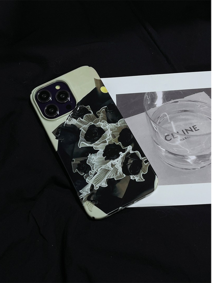 Cold Dark Rose iPhone Case: Stylish Protection