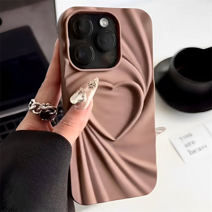 Luxury Fashion 3D Folding Love Silicone Case