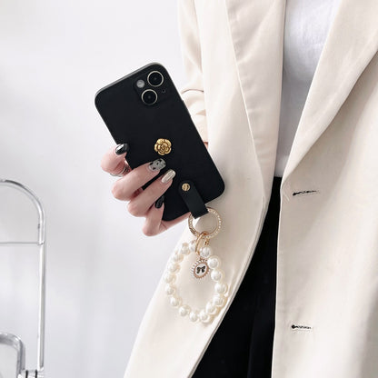 Camellia Pearl Bracelet iPhone Case - Elegant Protection