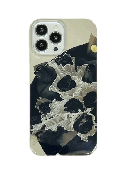 Cold Dark Rose iPhone Case: Stylish Protection