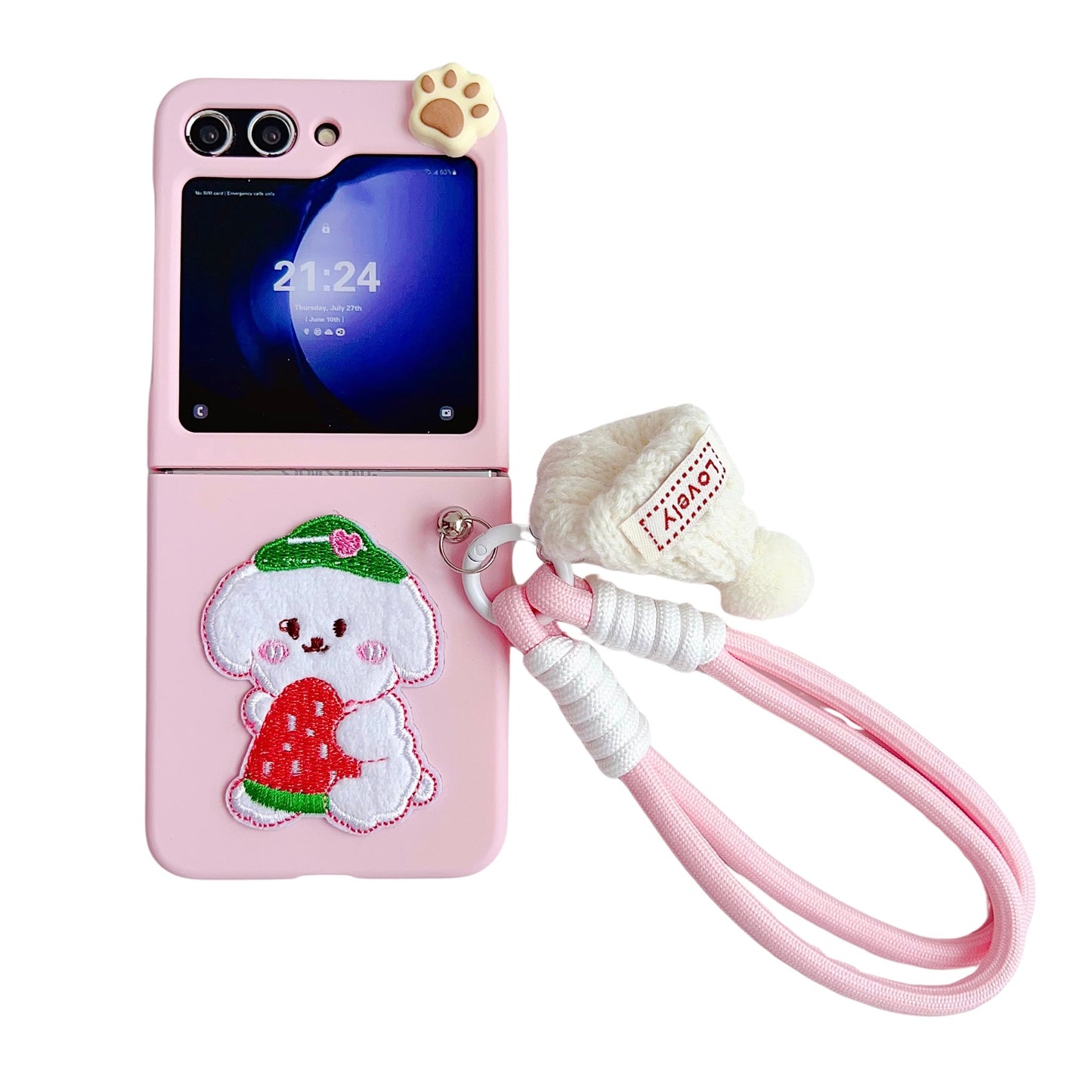 Cute Embroidered Animal Case For Samsung Galaxy Z Flip series