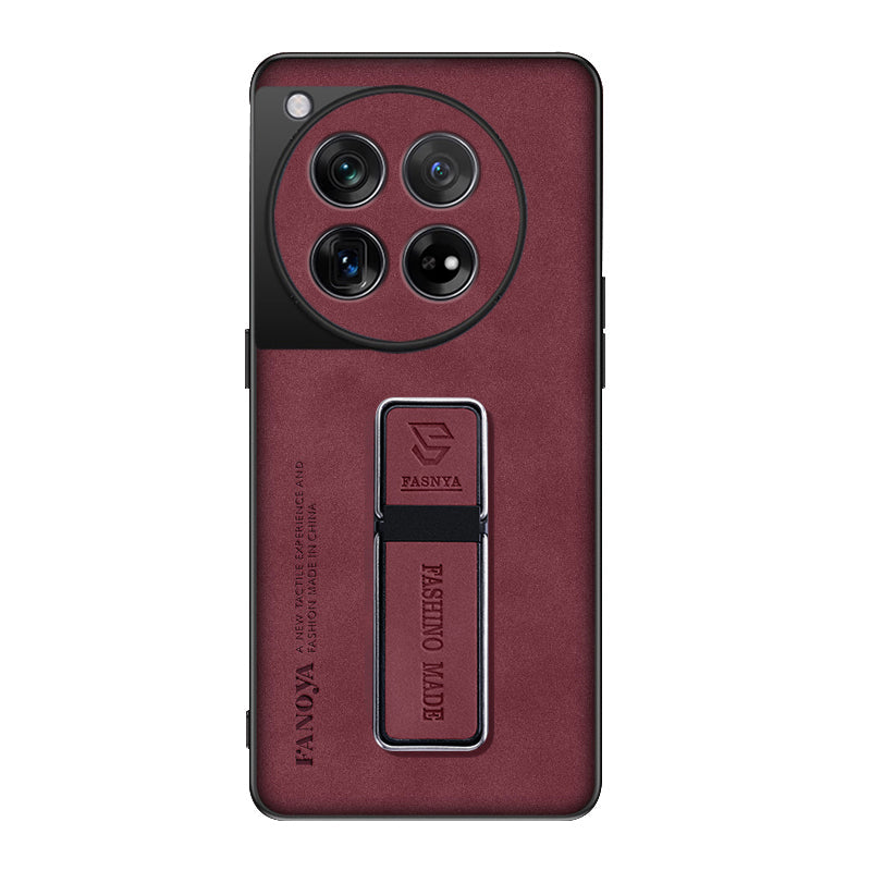 OnePlus series | Matte Leather Phone Case with Stand