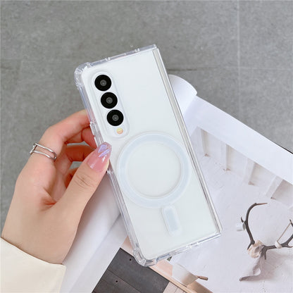 Luxury Case Wireless Charging Magnetic For Magsafe Shockproof  Transparent