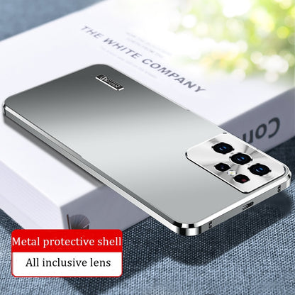 Metal Magnetic Case with All-Inclusive Lens: Frosted Aluminium Alloy Ultra-Thin Protective Cover