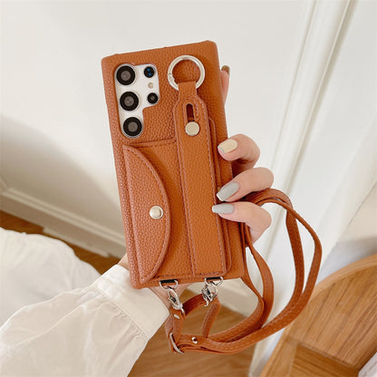 Crossbody Phone Case with Card Holder for Samsung Galaxy