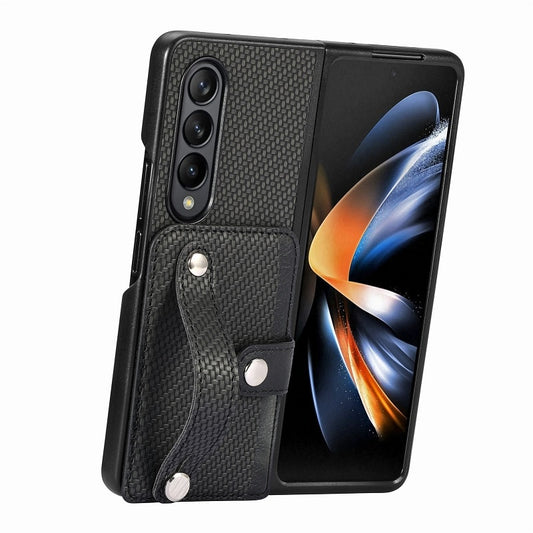 Weave Pattern Phone Case with Card Slot Holder: Luxury Business Cover