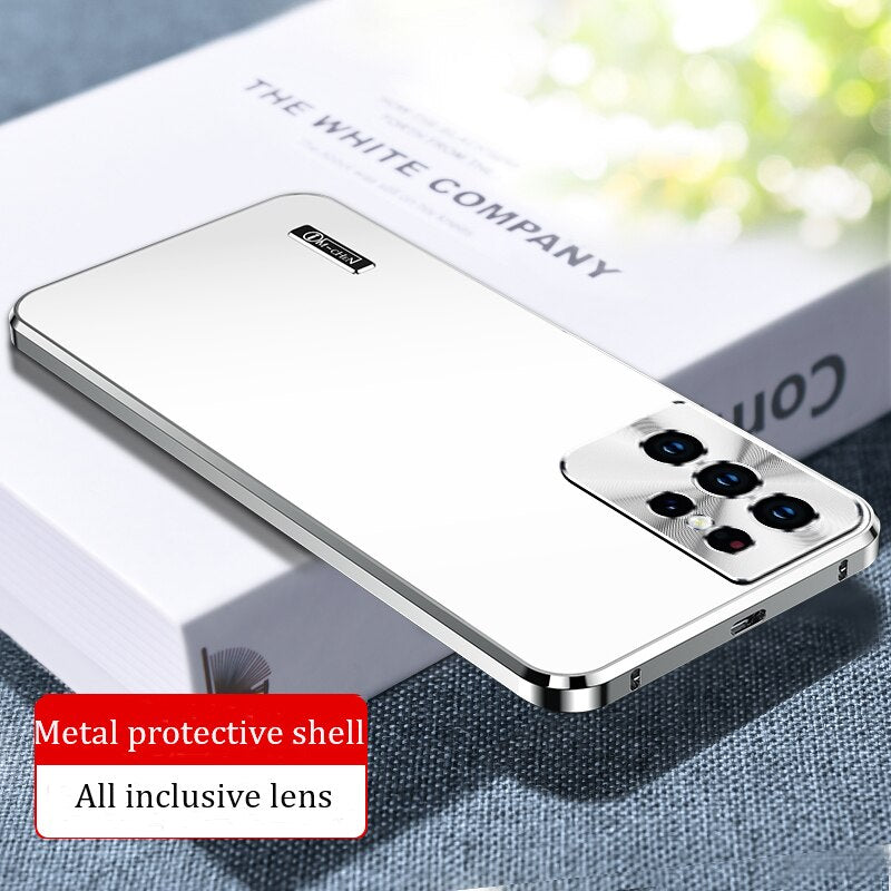 Metal Magnetic Case with All-Inclusive Lens: Frosted Aluminium Alloy Ultra-Thin Protective Cover