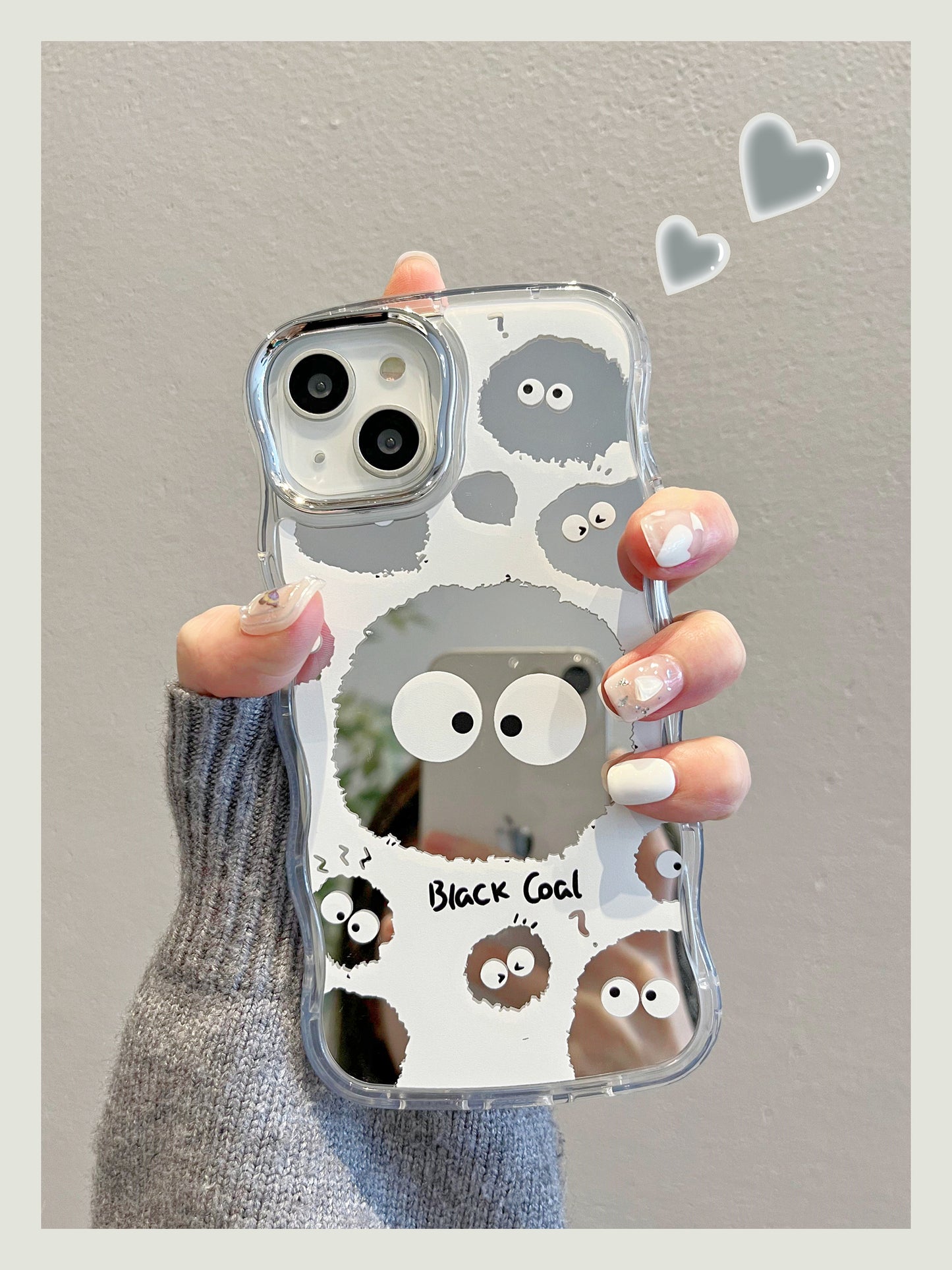 Cartoon Mirror iPhone Case: Fun & Protective