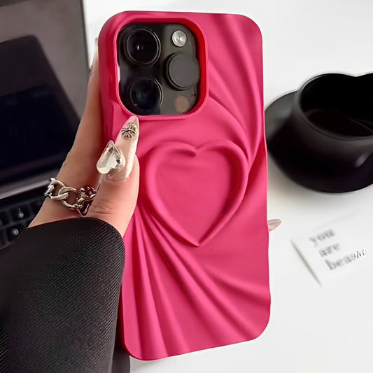 Luxury Fashion 3D Folding Love Silicone Case