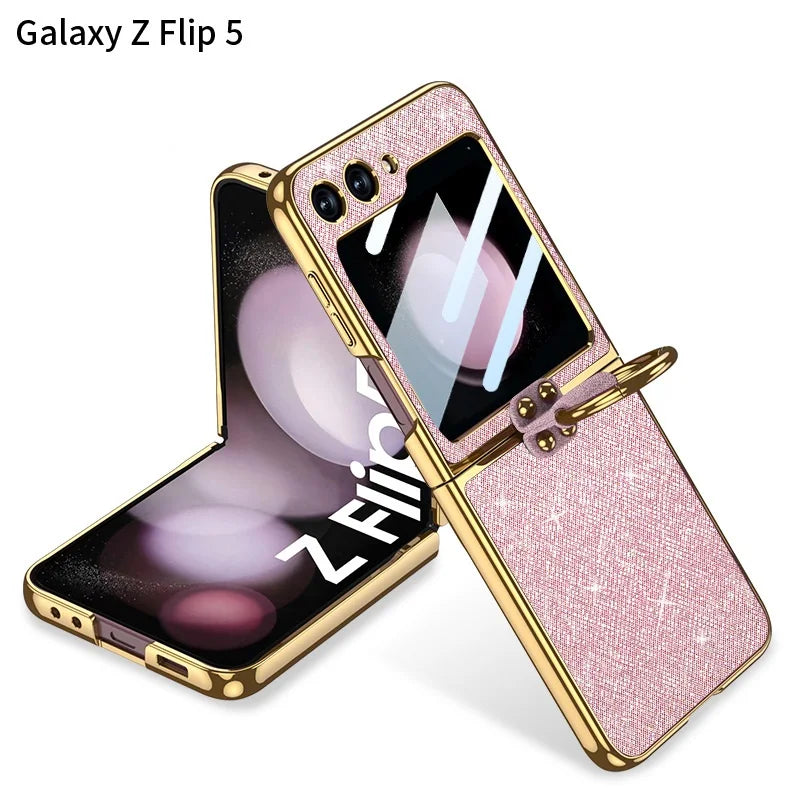 Glitter Shockproof Cover with Ring